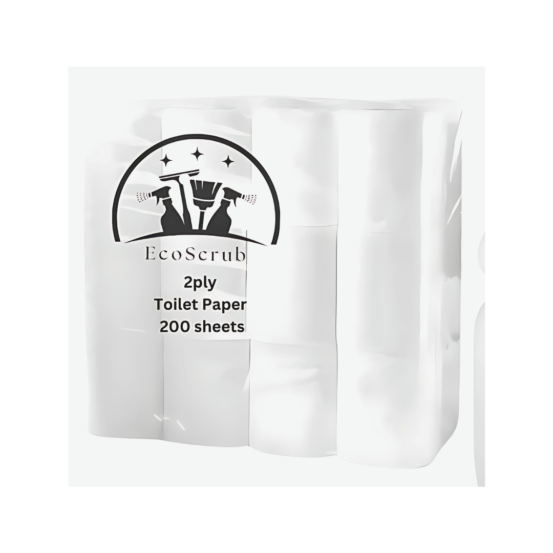 EcoScrub 2-Ply Toilet Paper – 24 Rolls